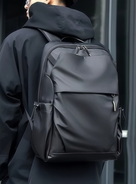 法国Mlcanl Kons时尚初高中生双肩包潮牌男生轻便大学生商务背包