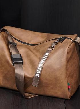 法国Mlcanl Kons潮牌时尚男包包复古健身包单肩包韩版休闲斜挎包