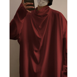 暗黑系新中式O风冰丝小众设计高堆领长袖t恤T09-P55控78，男装T恤，电商A005-1