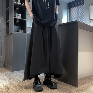新中式A风原创设计暗黑小众设计宽松裙裤阔腿裤K212-P78控98图片