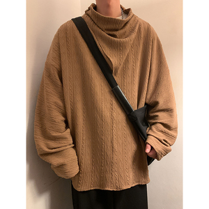 风耀司G半高领薄款针织衫纹路不规则打底衫T桖T15-P68控88图片