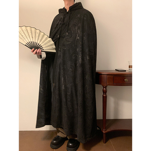 太极服B男灯芯绒外套披风长袍中式打坐二次元斗篷FY07-P175控198