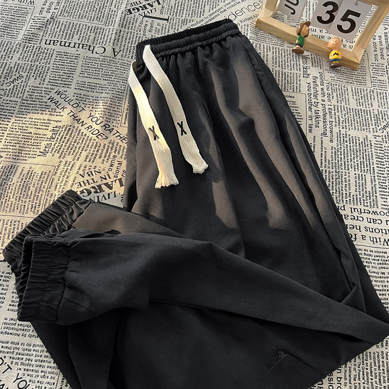 美式高街H复古工装大口袋麂皮绒磨毛阔腿束脚冲锋裤K101-P68控88,男装工装外套,电商A005-1