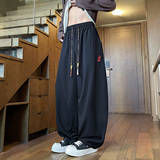 风暗黑刺绣冰丝大桶裤宽松高级感萝卜裤阔腿裤K252-P65控88,男装休闲裤,电商A005-1,电商基地 风暗黑刺绣冰丝大桶裤宽松高级感萝卜裤阔腿裤K252-P65控88,男装休闲裤,电商A005-1,电商基地