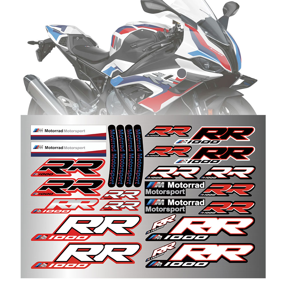 适用于宝马S1000RR M1000RR S1000XR改装整流罩护板贴花头盔贴纸