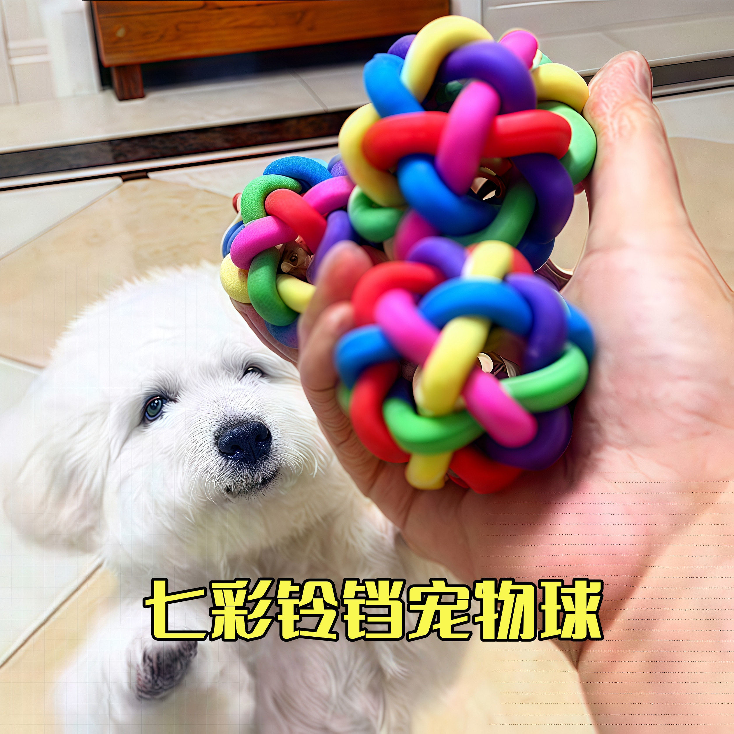 狗狗猫咪铃铛狗球球玩具宠物泰迪幼犬小狗小球磨牙耐咬逗猫玩具球