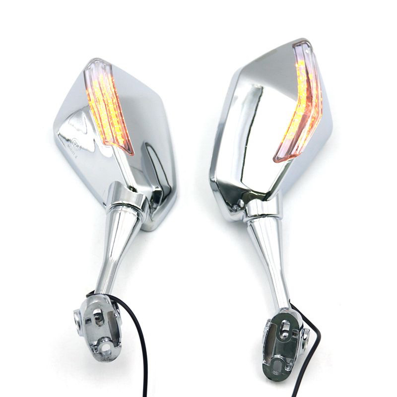 蛟龙400摩托车反光镜台荣GP1杜卡迪R35H2H6地平线改装带灯后视镜