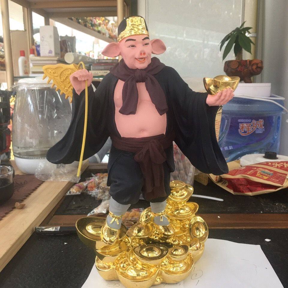 猪八戒佛像 天蓬元帅净坛使者神像 家用供奉树脂12英寸摆件