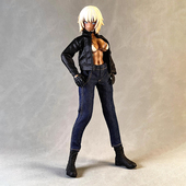 现货1 超薄皮衣 12兵人衣服女生TBL素体现代6寸机娘手办洗水牛仔裤