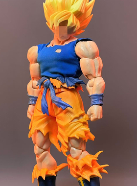 shf 龙珠Z 战损悟空 超级赛亚人 背心衣服 不含人偶