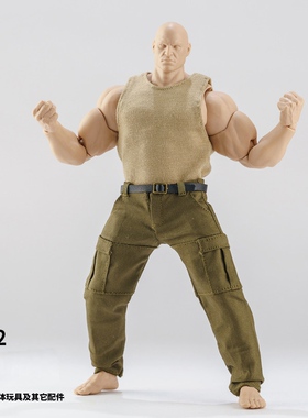 INART MORFIG1/12WWE壮男C4麦克法兰7寸adam范马壮MUFF背心工装裤