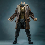 现货1 10可动人偶壮男麦克法兰C47寸贝恩adam素体毛领长皮大衣