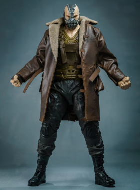 现货1/10可动人偶壮男麦克法兰C47寸贝恩adam素体毛领长皮大衣