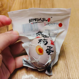 乡野人家麻酱鸡蛋正宗天津蓟县特产五香咸蛋黄卤蛋麻将鸡蛋熟食