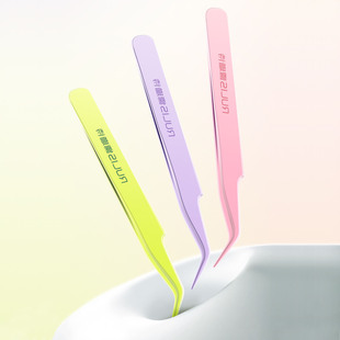 儒琳诗新升级不粘胶镊子免胶睫毛专用防粘金羽夹精密新手推荐通用