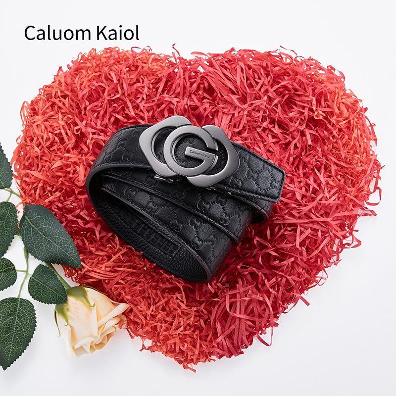 CaluomKaiol皮带男真皮年轻人