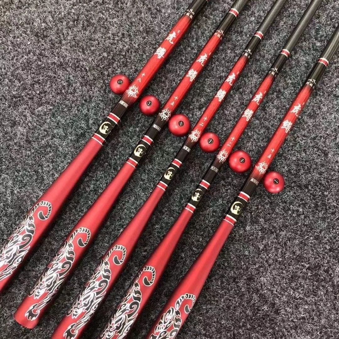 正品虎鳟钢筋鱼竿鲫鱼鲤鱼混养台钓竿,超轻清仓钓鱼竿28调鱼竿