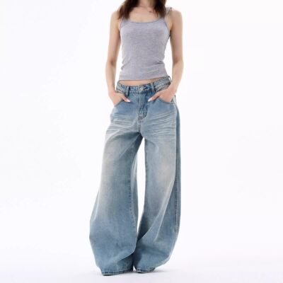 大码女装胖mm美式弯刀牛