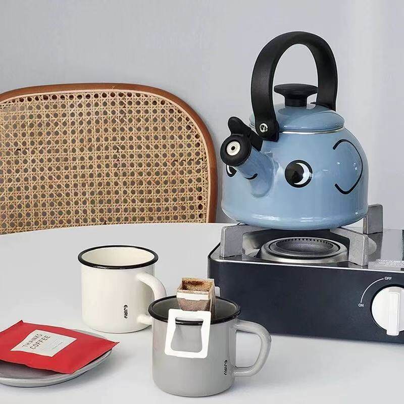 日本fujihoro卡通搪瓷茶壶