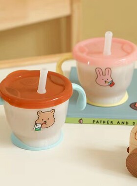 韩国Richell利其尔联名my buddy婴幼儿学饮杯宝宝吸管训练喝水杯