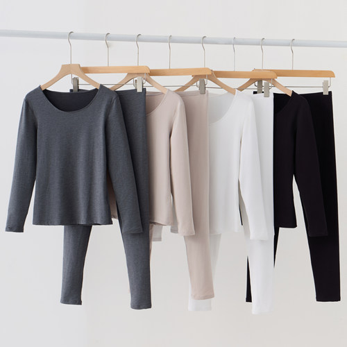 包邮男士女士秋衣秋裤磨毛套装