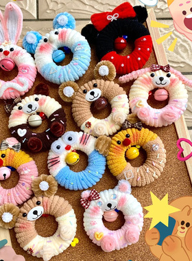 幼儿园手工编制区域材料美工区活动甜甜圈手工diy环创装饰冰条线