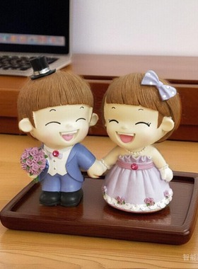 新房婚房装饰礼物树脂摆设新中式