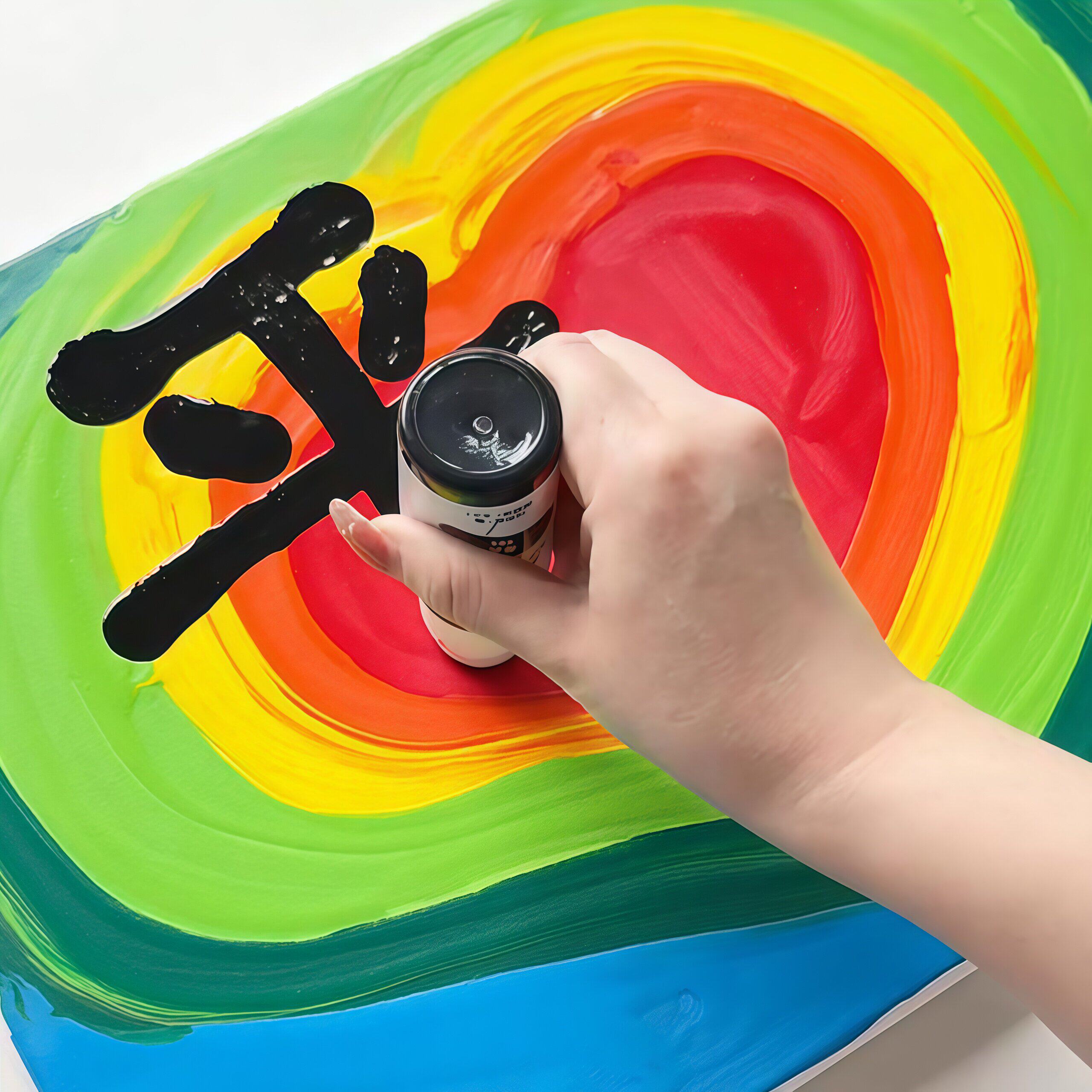 涂鸦流淌笔丙烯麦克笔创意美术绘画笔环保水性笔大容量防水可叠色