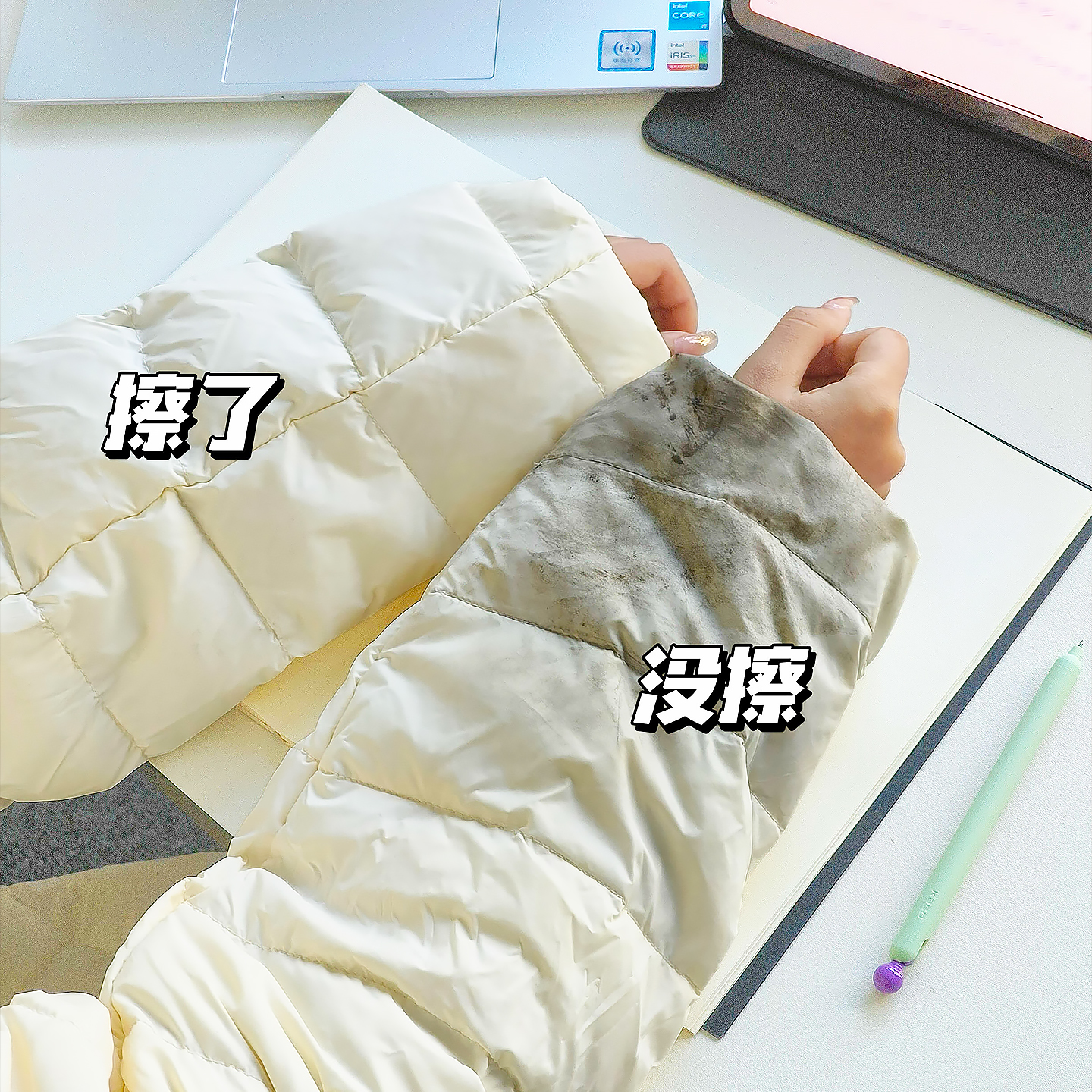 干洗店推荐！羽绒服免洗清洁湿巾强力衣物去渍便携小包干洗独立包