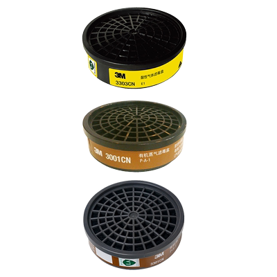 3M过滤盒防有机酸性气体防甲醛