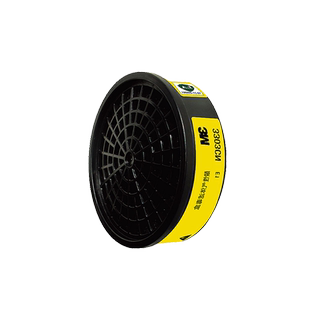 3M3303滤毒盒3200/HF-52防毒面具配件防酸性气体盐酸硫酸类化学物