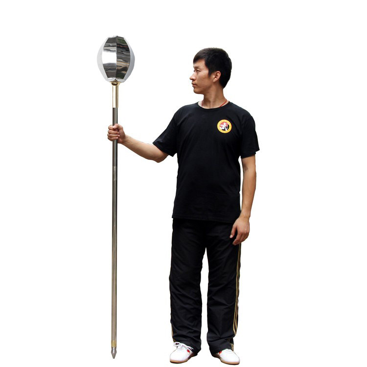 不锈钢八棱长锤 雷公圆锤八面大锤 仿古长兵器武术训练健身可定制