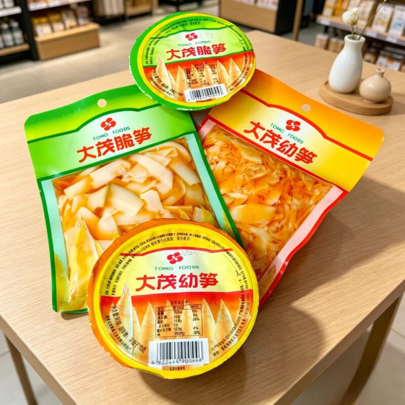 网红大茂脆笋幼笋台湾风味即食笋片笋丝配粥下饭佐餐酱菜整箱批发