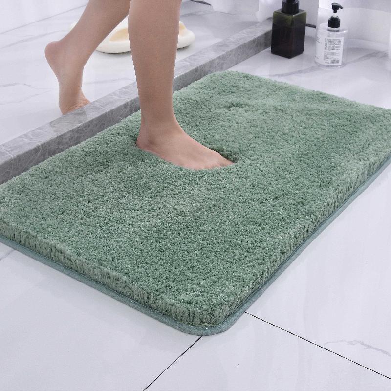 Bathroom Super Thick Fluff Fiber Bath Mat Shower Room Rugs