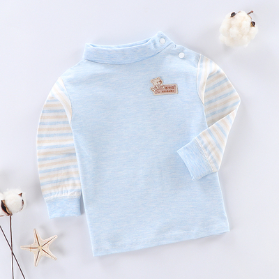 纯棉儿童春秋中高领打底内衣