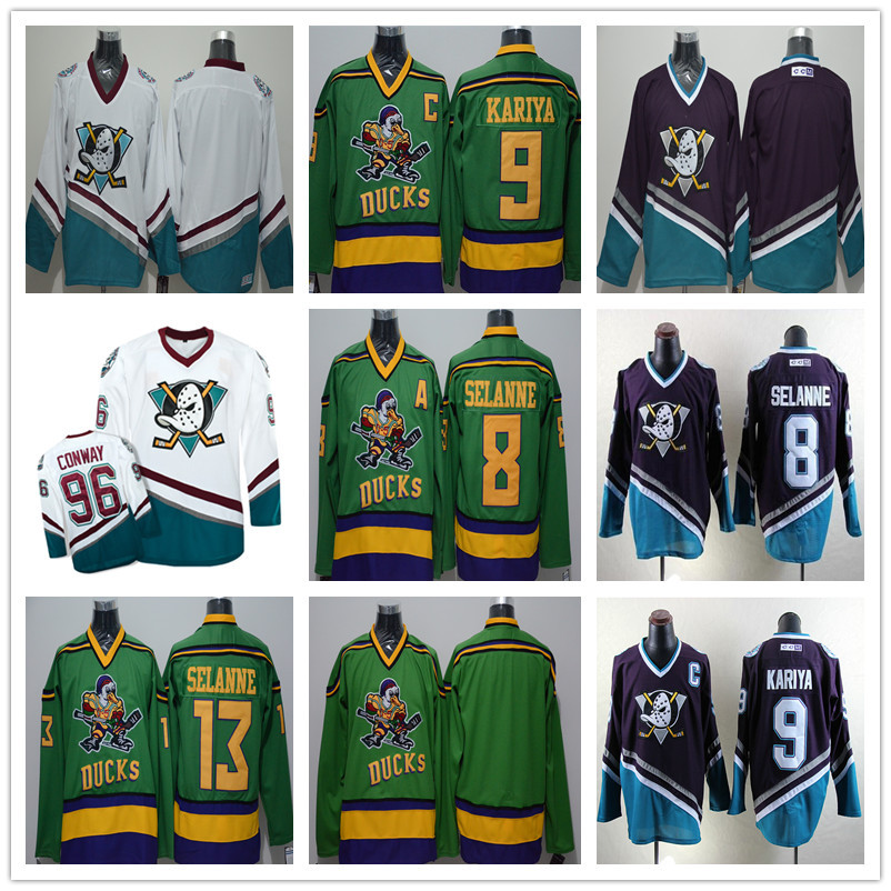 NHL冰球服 鸭子队9#96#绿色 紫色 电影版冰球服球衣代发