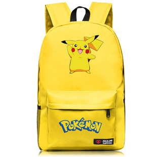 口袋妖怪学生书包耿鬼宠物小精灵双肩包皮卡丘夜光Pokemon Go背包
