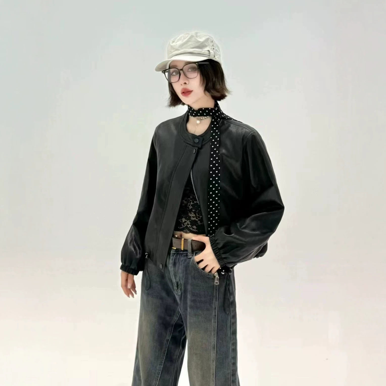 小皮衣外套女短款2026新款春秋新款气质洋气休闲复古软皮夹克上衣