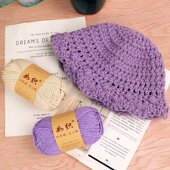 圆股空心棉线2mm中粗棉麻手工编织diy钩针包包帽子玩偶毛线材料包