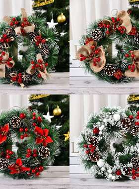 Hot selling Christmas decoration wreaths圣诞装饰花环