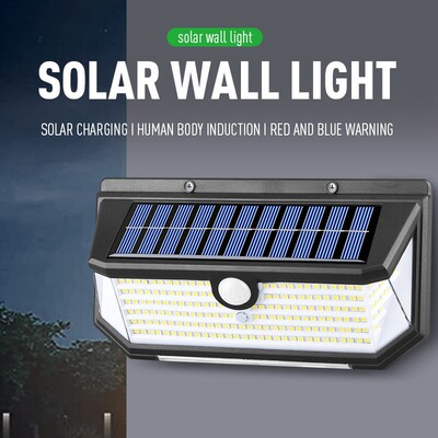 Solar charging human body sensing outdoor wall lamp壁灯