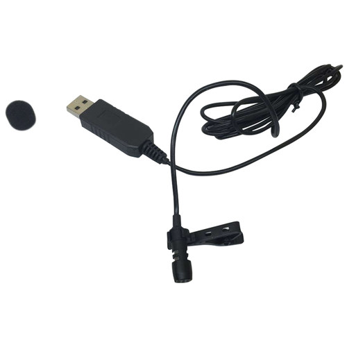 150cm Mini Clip-on Omni-Directional Stereo USB Mic Microphon
