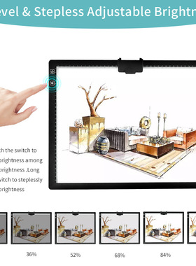 LED magnetic copy board, student drawing sketch board拷贝台