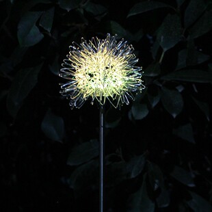 Solar Dandelion Ground Plug Lamp Aluminum Wire Ball Lamp