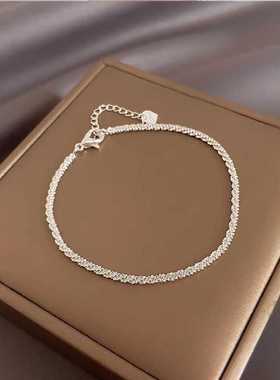 极简满天星银色碎手链好看银色简约ins冷淡设计小众手饰闺蜜女友