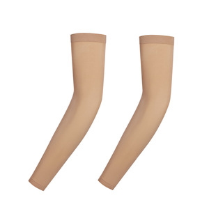 韩版高尔夫袖套男女防晒冰袖户外弹力套袖无缝冰丝护袖护臂肤色