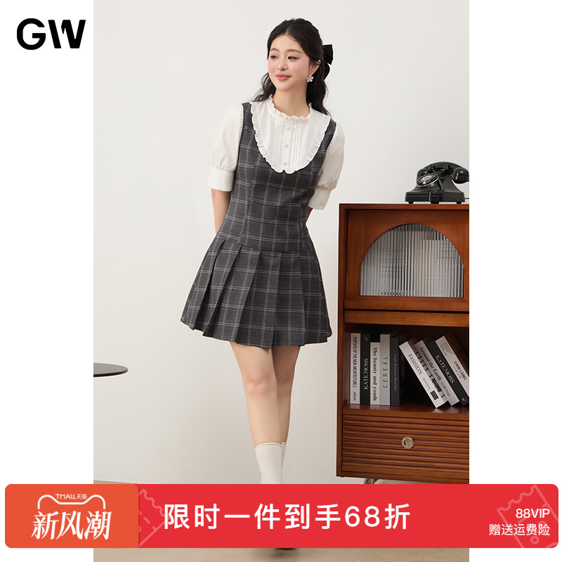 GW法式连衣裙宽松显瘦休闲短裙