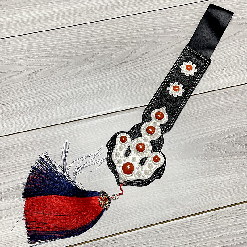 藏族女配饰藏袍藏服腰饰流苏挂件