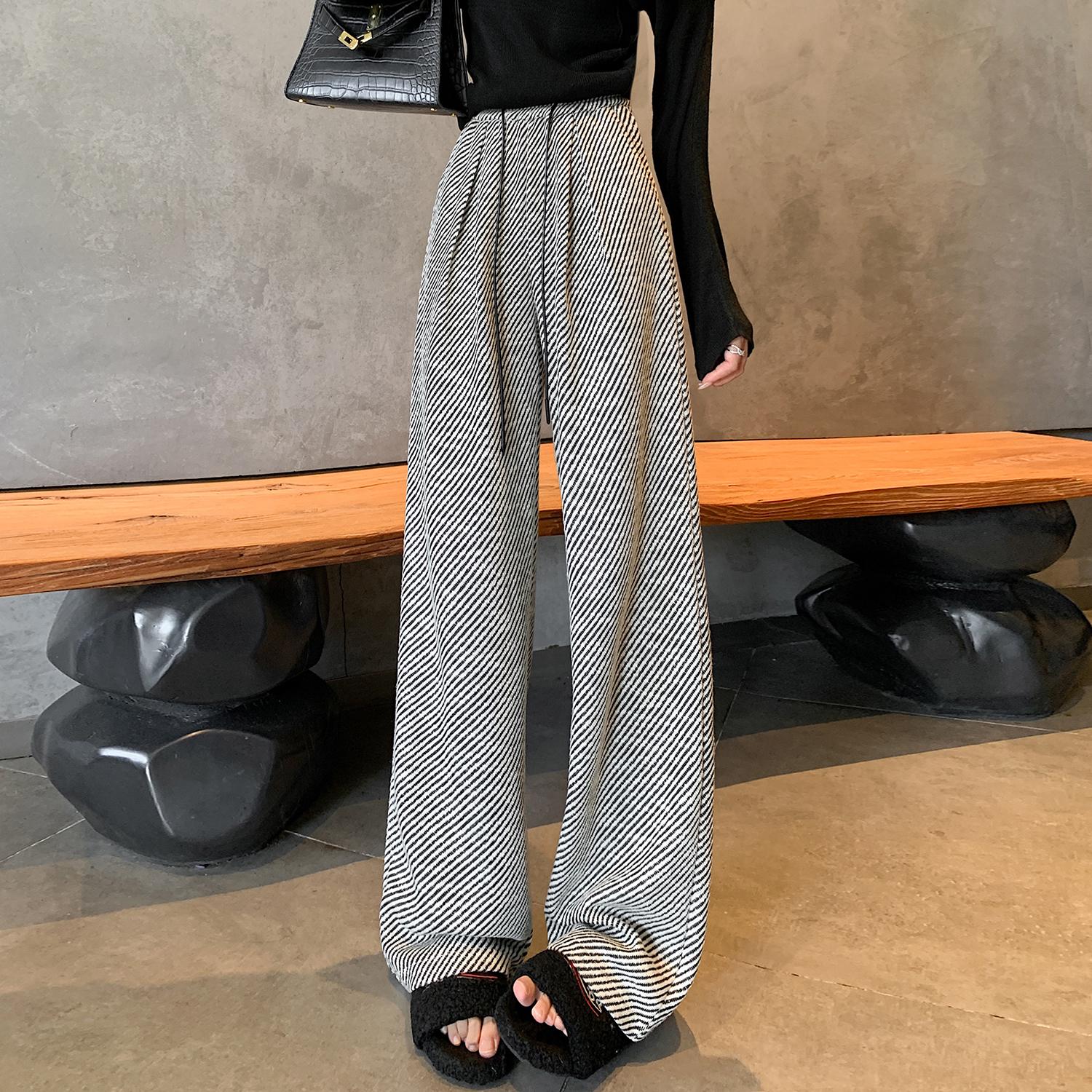 白领哥弟新阔腿裤宽松垂感运动裤