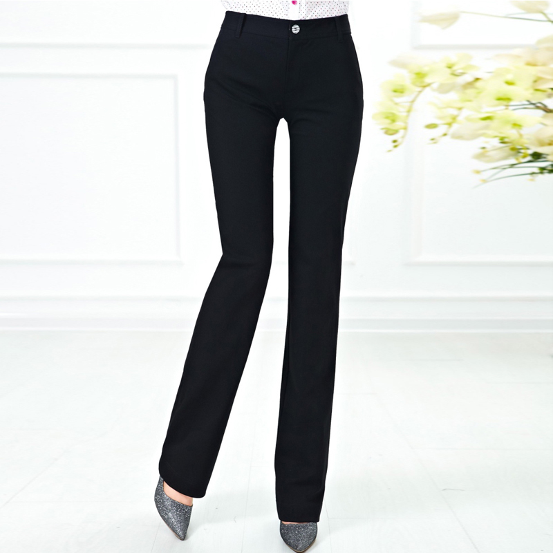 白领哥弟新直筒微喇女裤